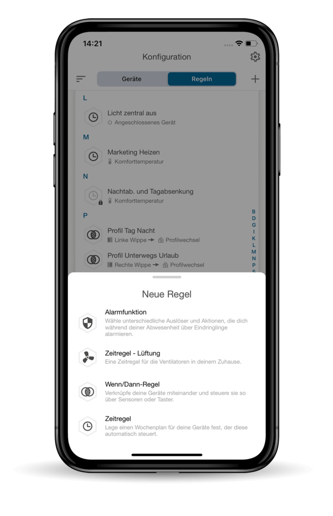 Mockup der wibutler-App