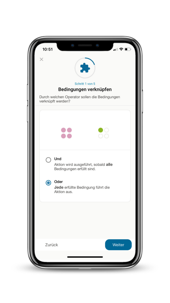 Start einer erweiterten Regel.